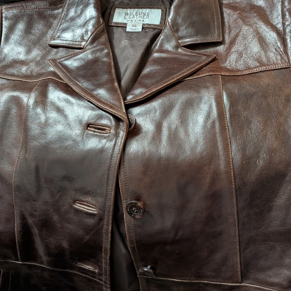 Wilsons Leather Dark Brown Jacket - Picture 9 of 9